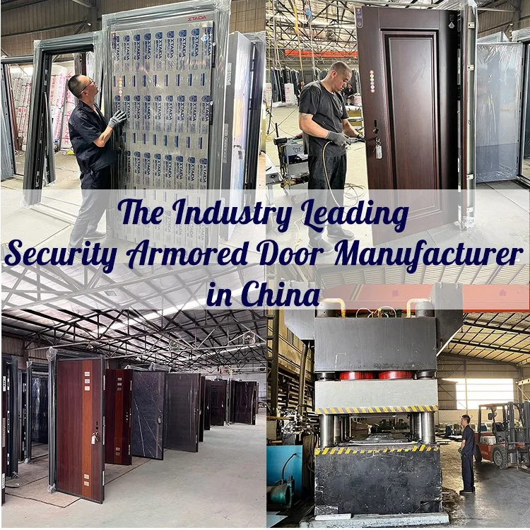 Simple European Design Mould Pressing Exterior Security Steel Front Door