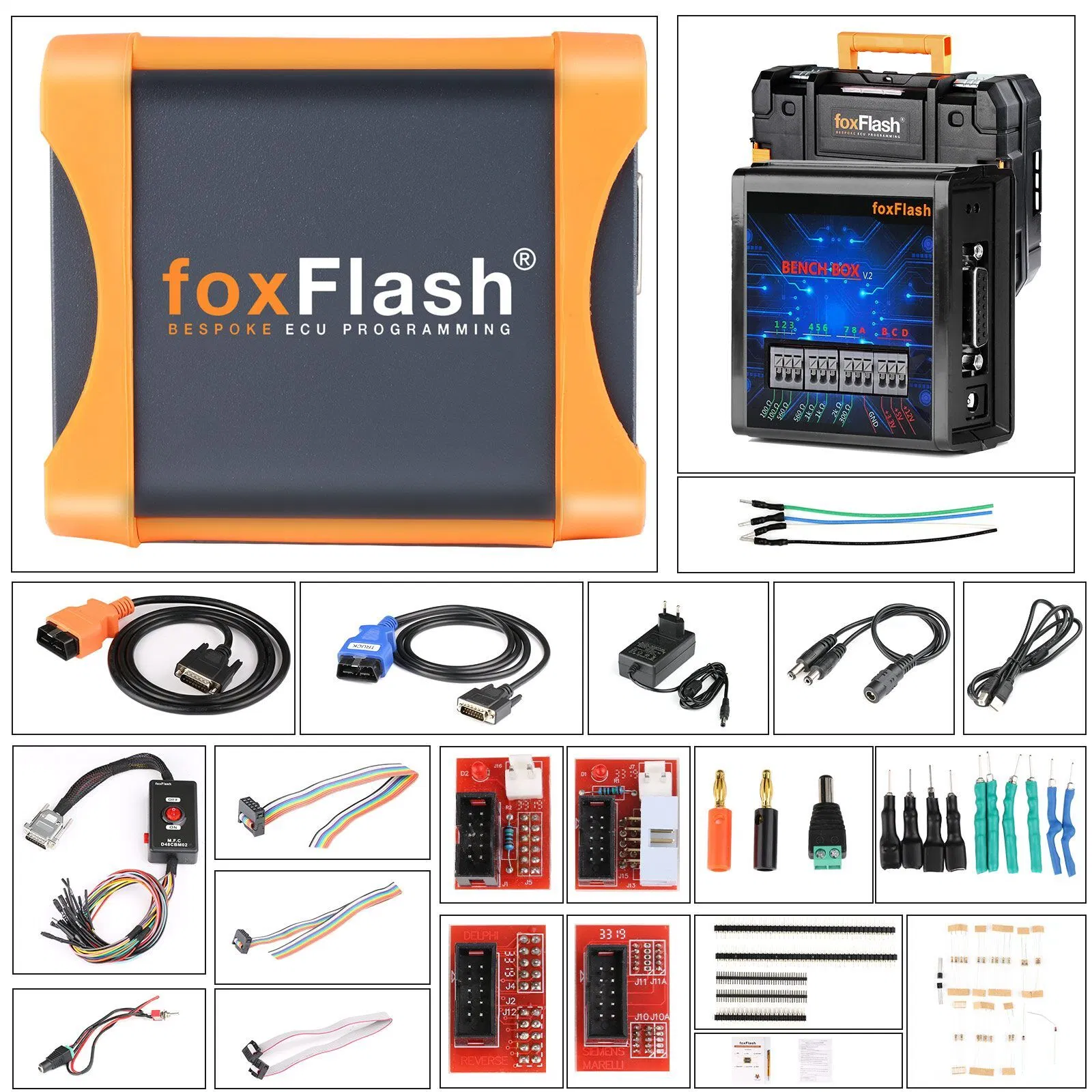 2023 Foxflash Super fuerte de la TCU ECU Chip clon y soporte de la herramienta de optimización de la lectura y suma de comprobación de Vr Get free Toyota Lexus Solder-Free Adaptador y T-Shirt