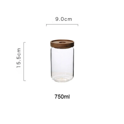 350/450/500/750/1000ml verre borosilicaté haut récipient de conservation pour aliments