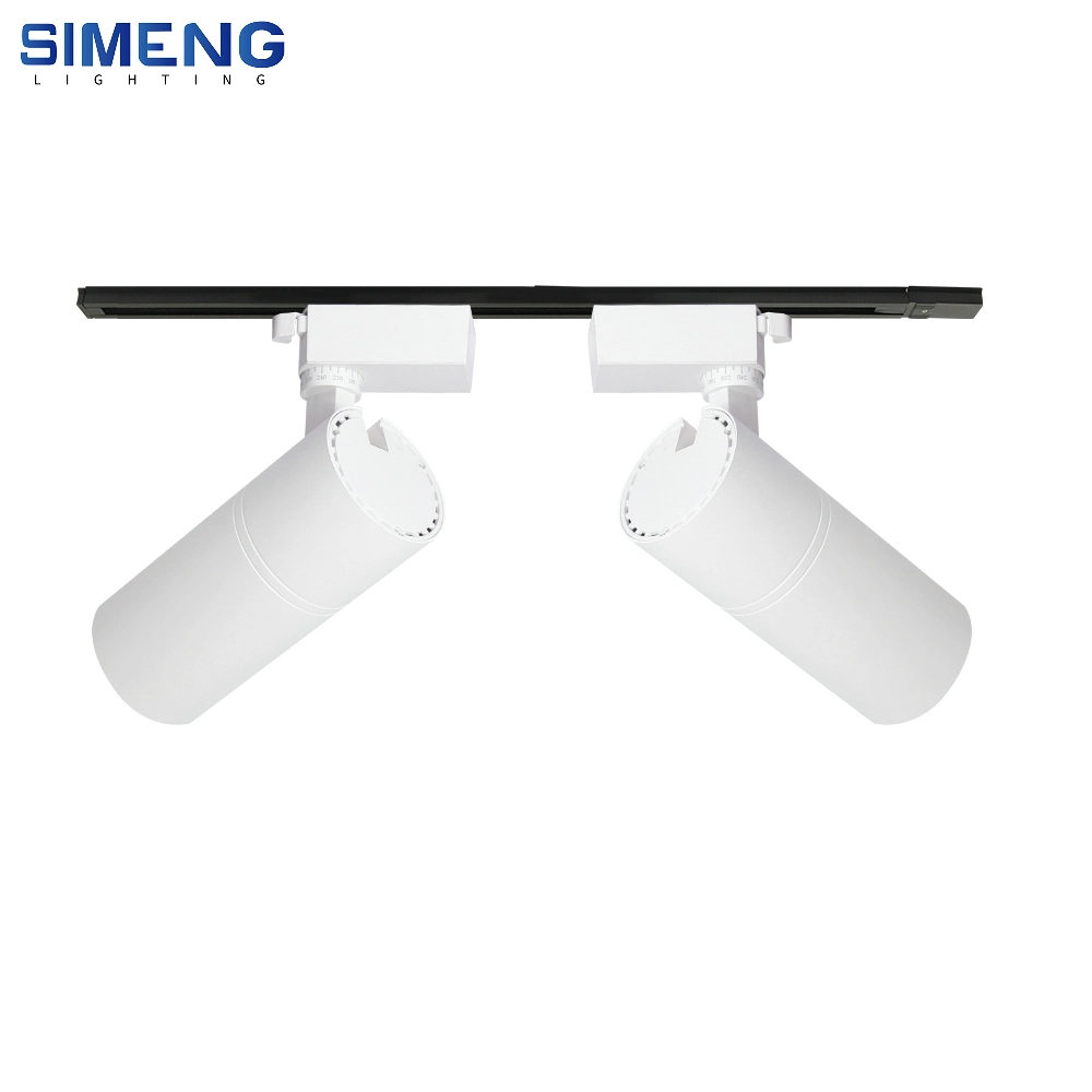 LED Track Light Housing for Clothing Store Adjustable Angle for Museum Showroom