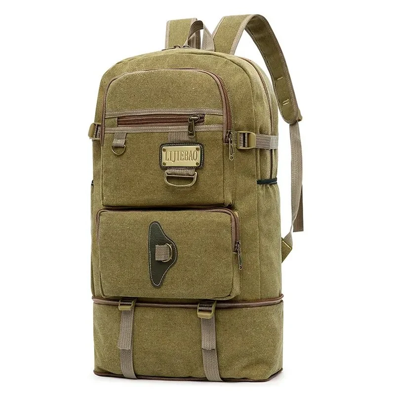 حقيبة ظهر بسيطة كبيرة السعة للسفر مقاومة للتآكل في الخارج منطاير لمسافات طويلة حقيبة