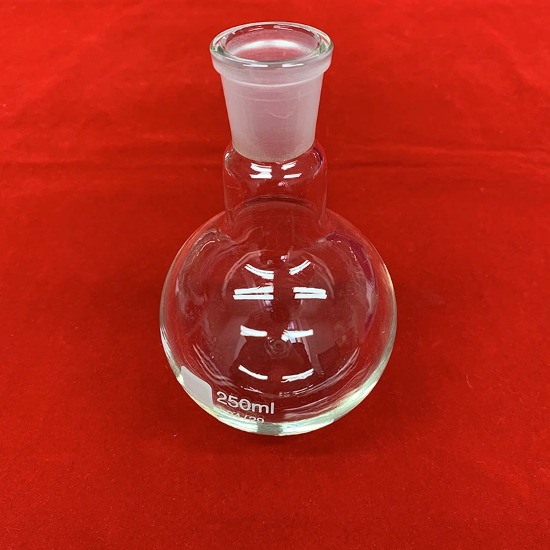 250ml 24/20 One Neck Round Bottom Quartz Glass Flask for Lab