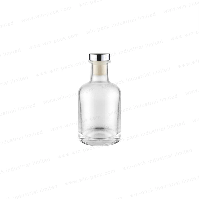 Special Shape Glass Lotion Bottle Wholesale/Supplier with Bakelite Stopper Shiny Sliver Cap Mould Glass Bottle Serum Bottle Packaging Glass Cosmetic Bottle