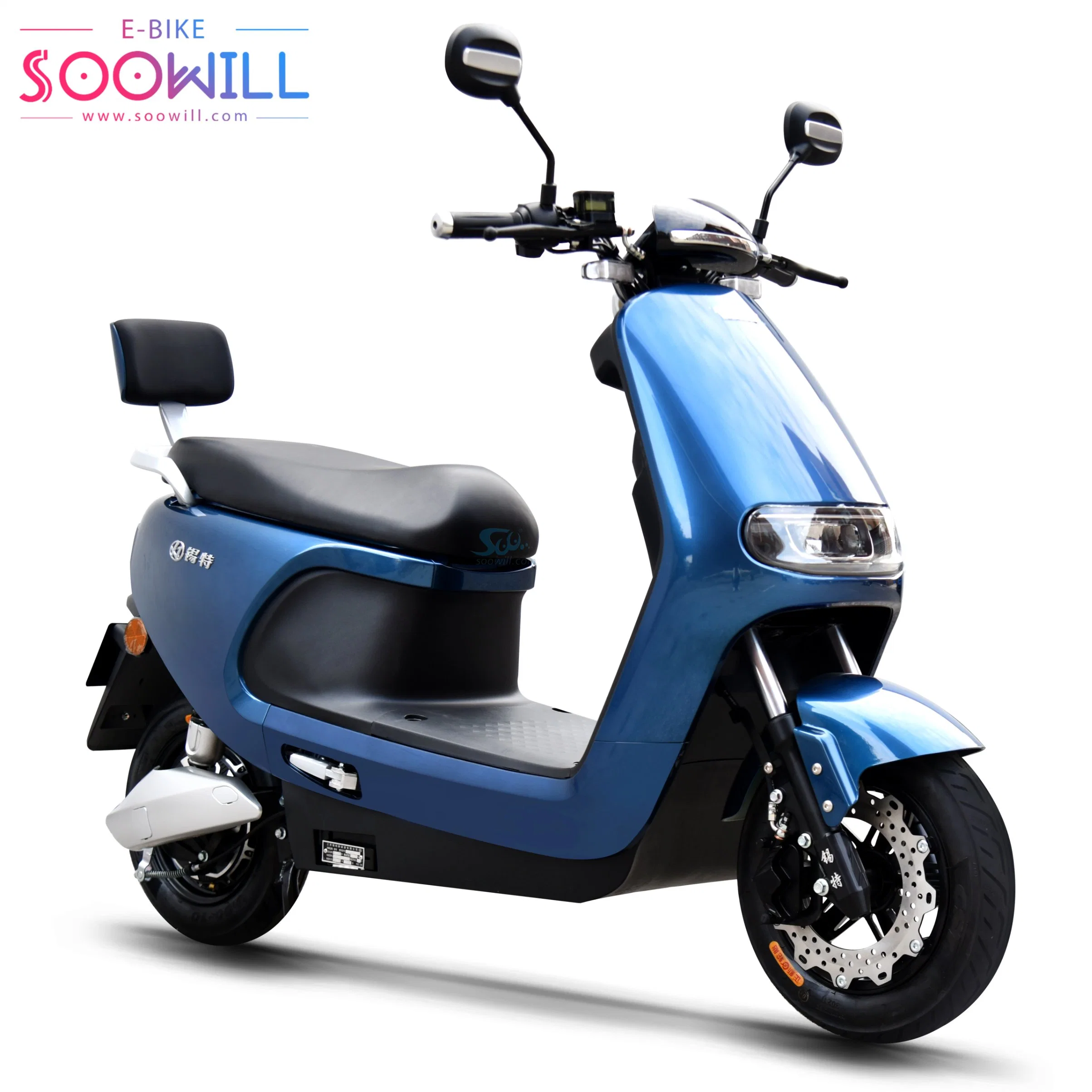 100km Max Range Top Quality E-Scooter Front and Rear Disc Brake Scooter with Cheap Price Electric Motorcycle