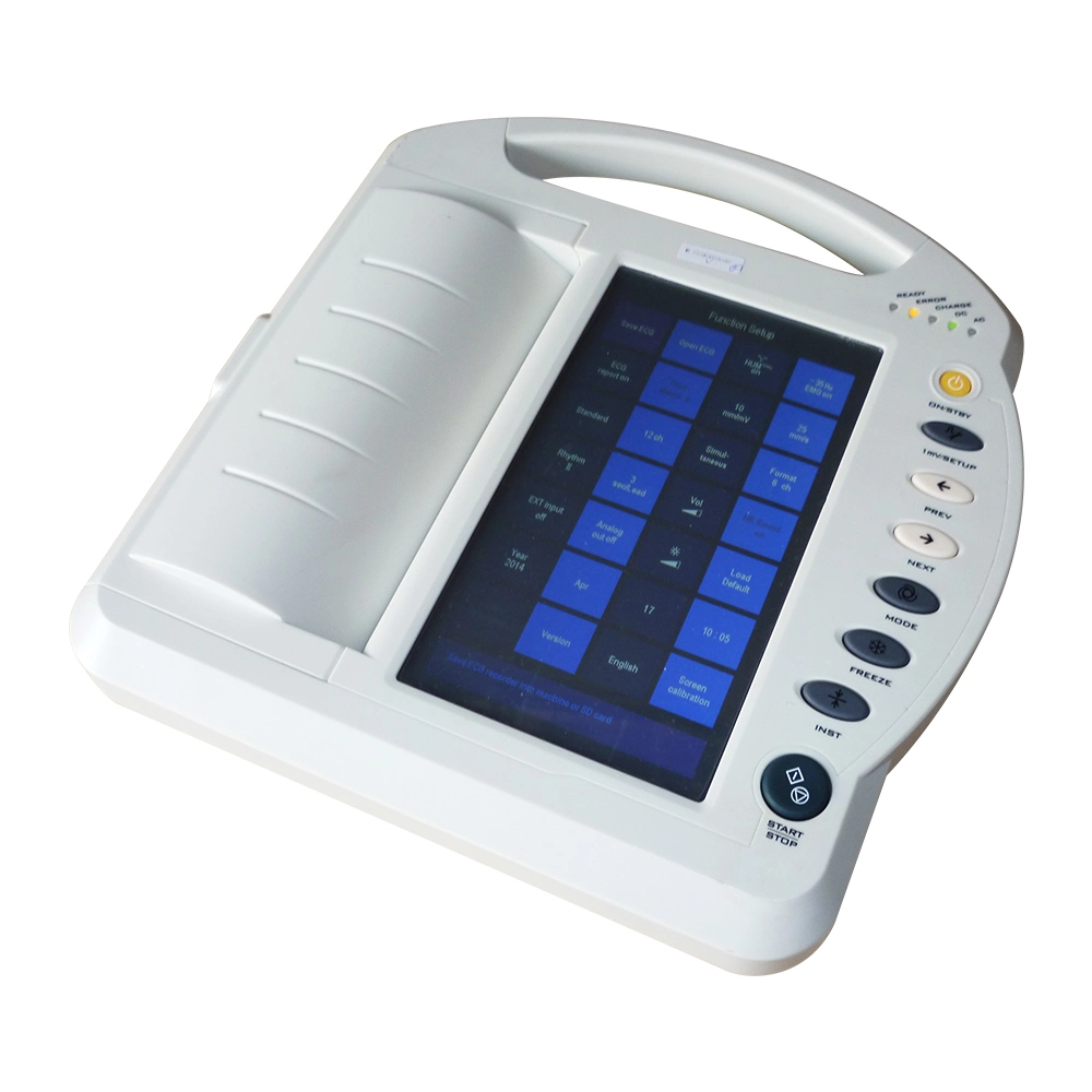 Digital Electrodiagrama Medical Touch Screen ECG Device Portable ECG Device for Hospital Use