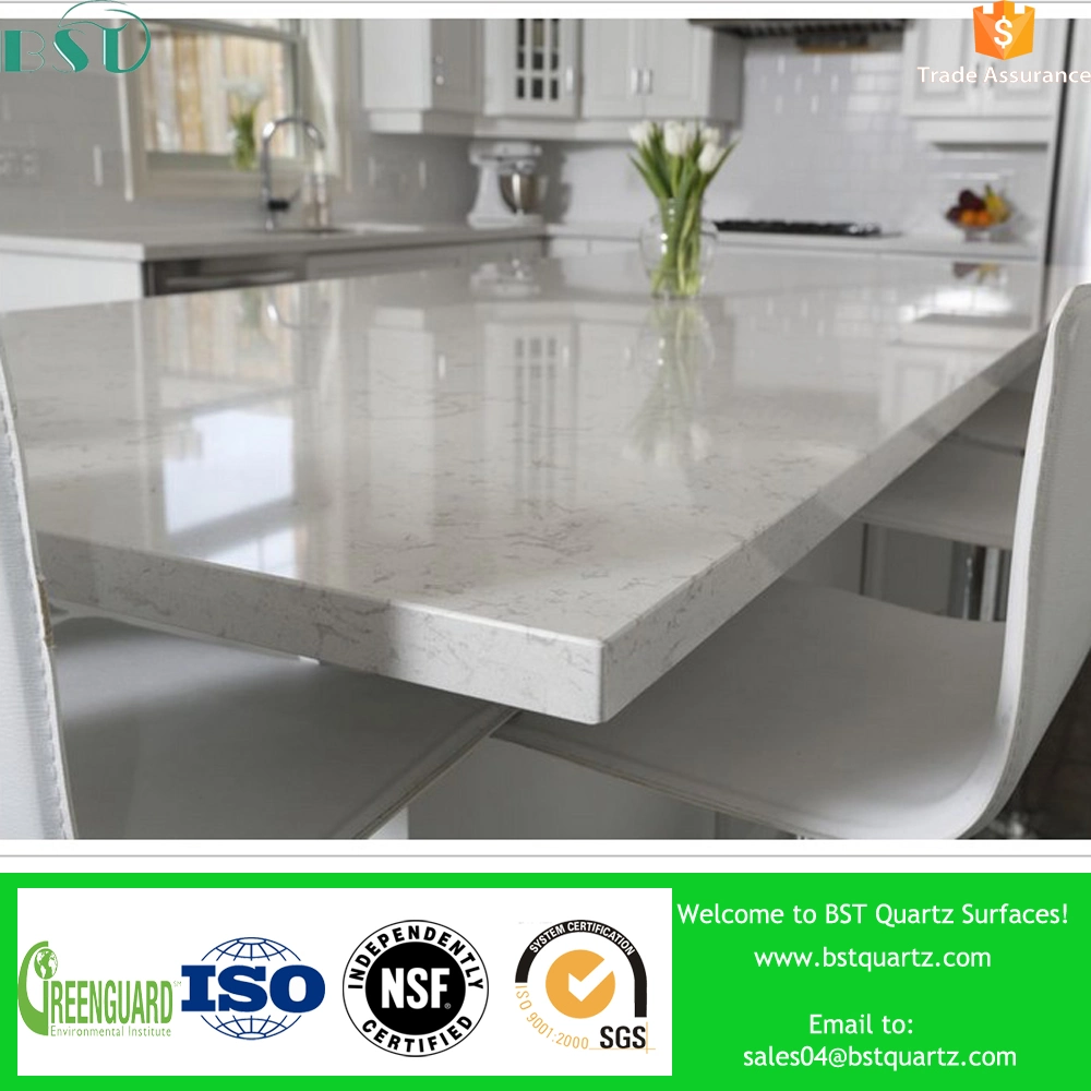 Polishing Quartz Slabs for Kitchen Countertops