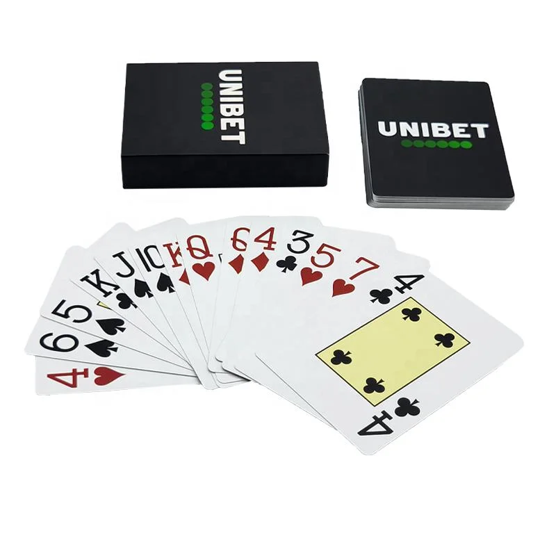 Custom Black Back Plastic Waterproof & Tear Proof Poker Card Premium High quality/High cost performance Playing Card