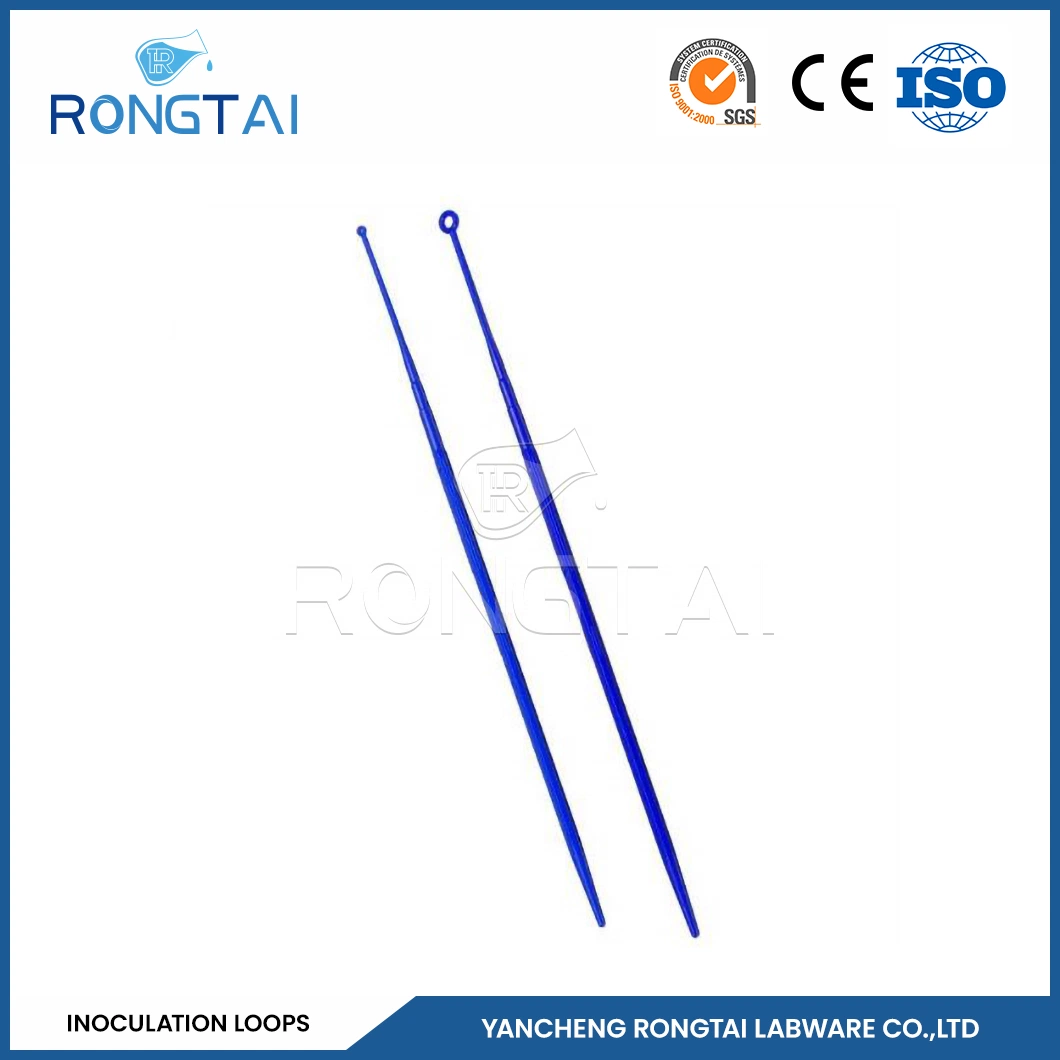 Rongtai Kunststoff-Labor-Utensilien Großhändler als Einweg-Annoculating Loops 10ul Blue China 1UL 10ul 10ul+1UL 1UL Impfschlaufen