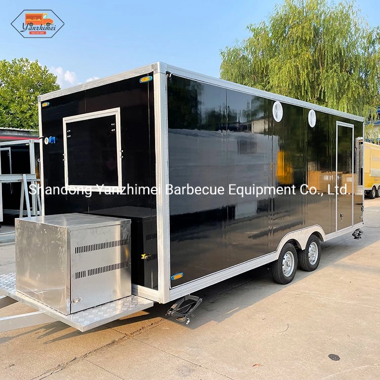 Factory Directly Supply Towable Food Truck Double Axles Food Trailer