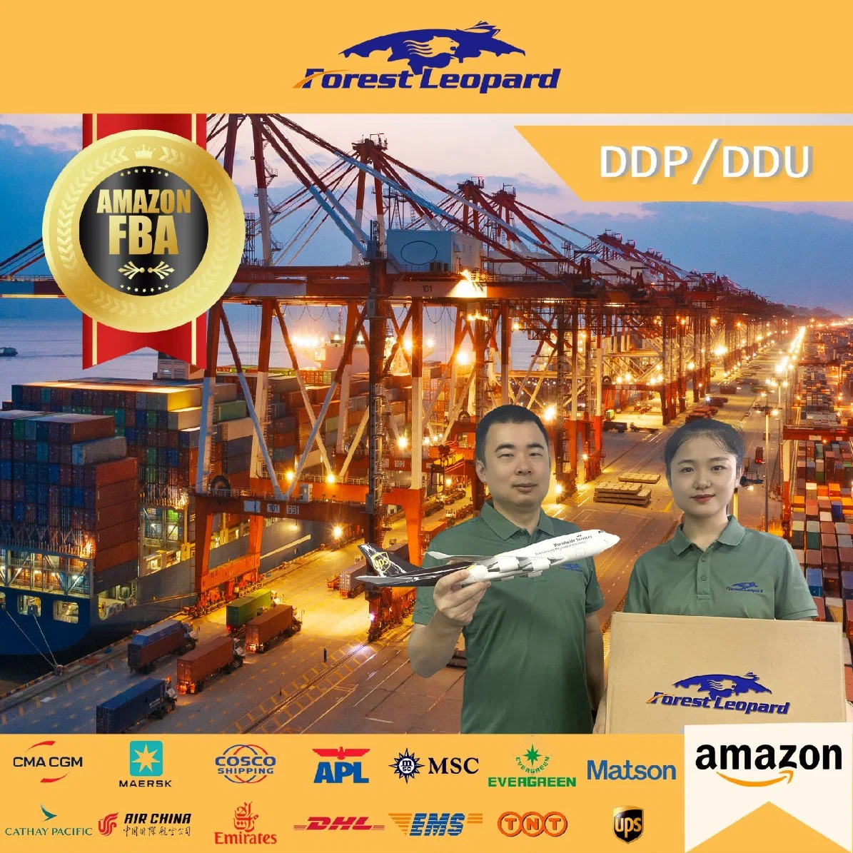 Sea/Ocean Freight Forwarder China para Canadá USA Amazon FBA Fast Navio de Ningbo Shanghai Yiwu DDP Servshanghai Yiwu DDP Serviço