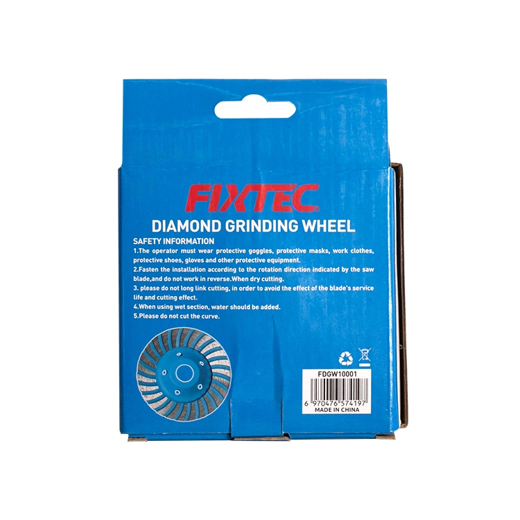 Fixtec Power Tools Continous Type 100mm 115mm 125mm Diamond Grinding Wheel