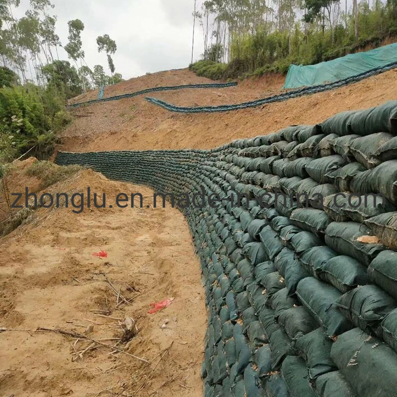 Polipropileno de alta resistencia PP Nonwoven Geotextile Geobag poliéster bolsa de arena de la bolsa de GEO para la protección de la pendiente de la presa del río de carretera