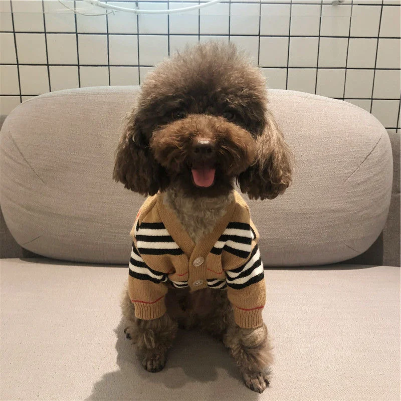Kinpack Wholesale/Supplier Luxury Pet Dog Clothes Sweaters Fashion Autumn and Winter Pet Sweater Cotton Clothes