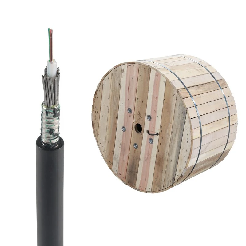 Stranded Loose Tube Double Armored GYTA53 Underground Direct Burial Optical Fiber Cable