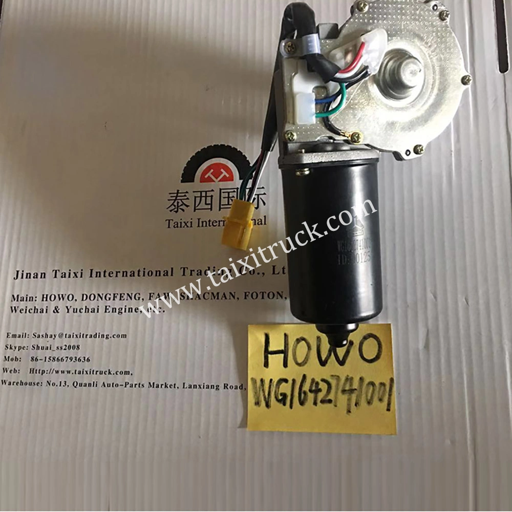 Wg1642741001 El motor del limpiaparabrisas para piezas de camiones HOWO Sinotruk