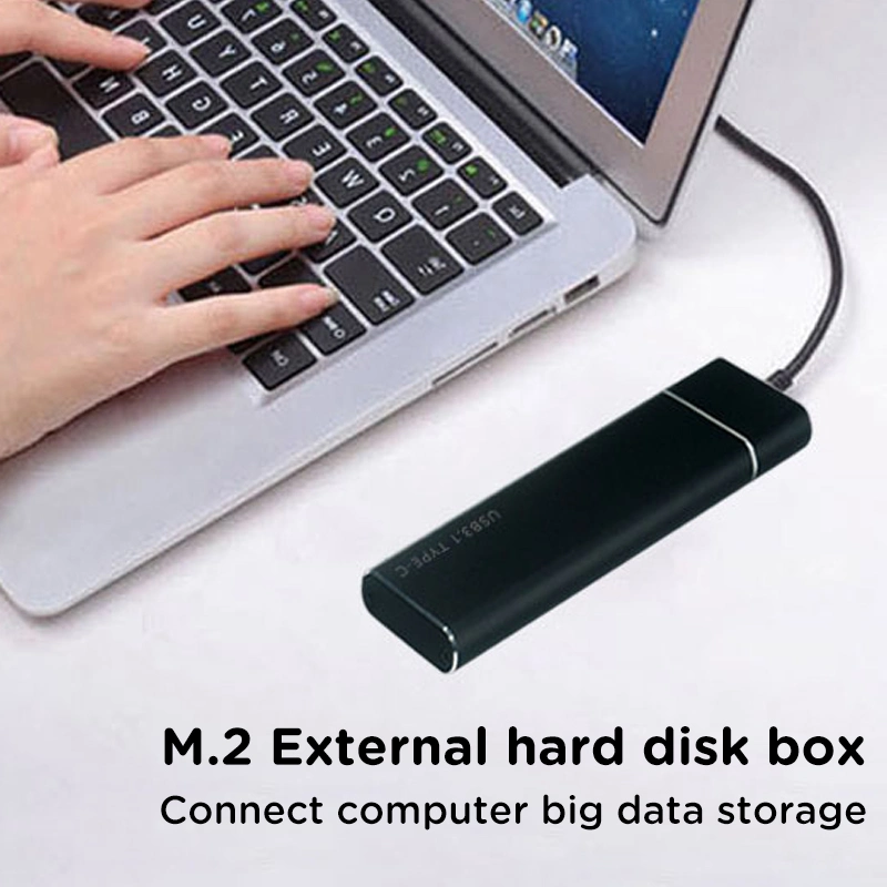 256GB SSD External Hard Disk Type-C 3.1 M. 2 Ngff SATA SSD