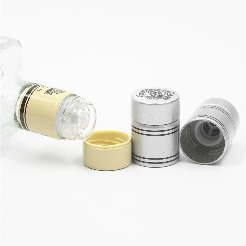 Non Refillable Aluminum Plastic Spirits Whiskey Whisky Bottle Caps