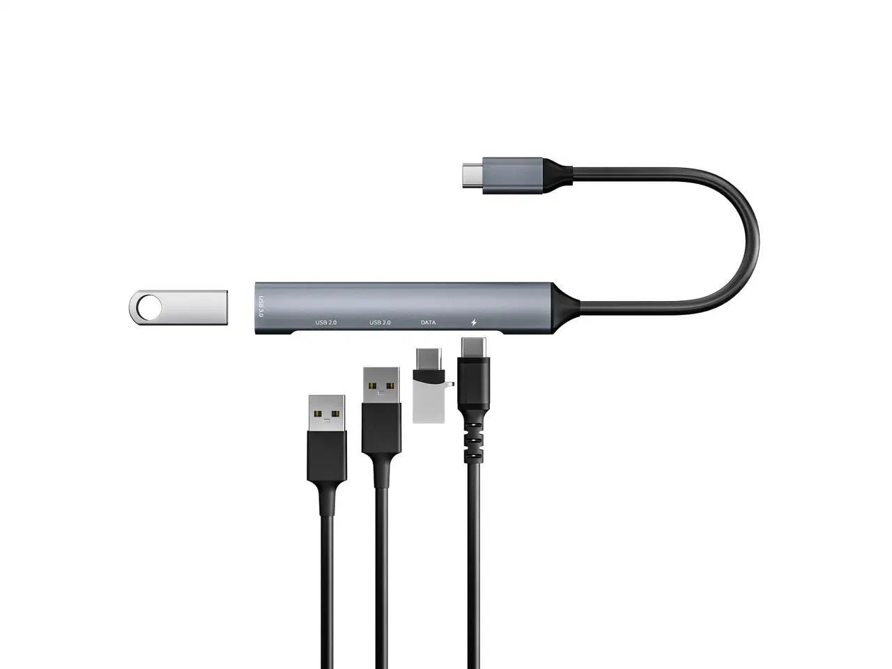 5-Zoll-USB-C-Hub mit 1 Multiports