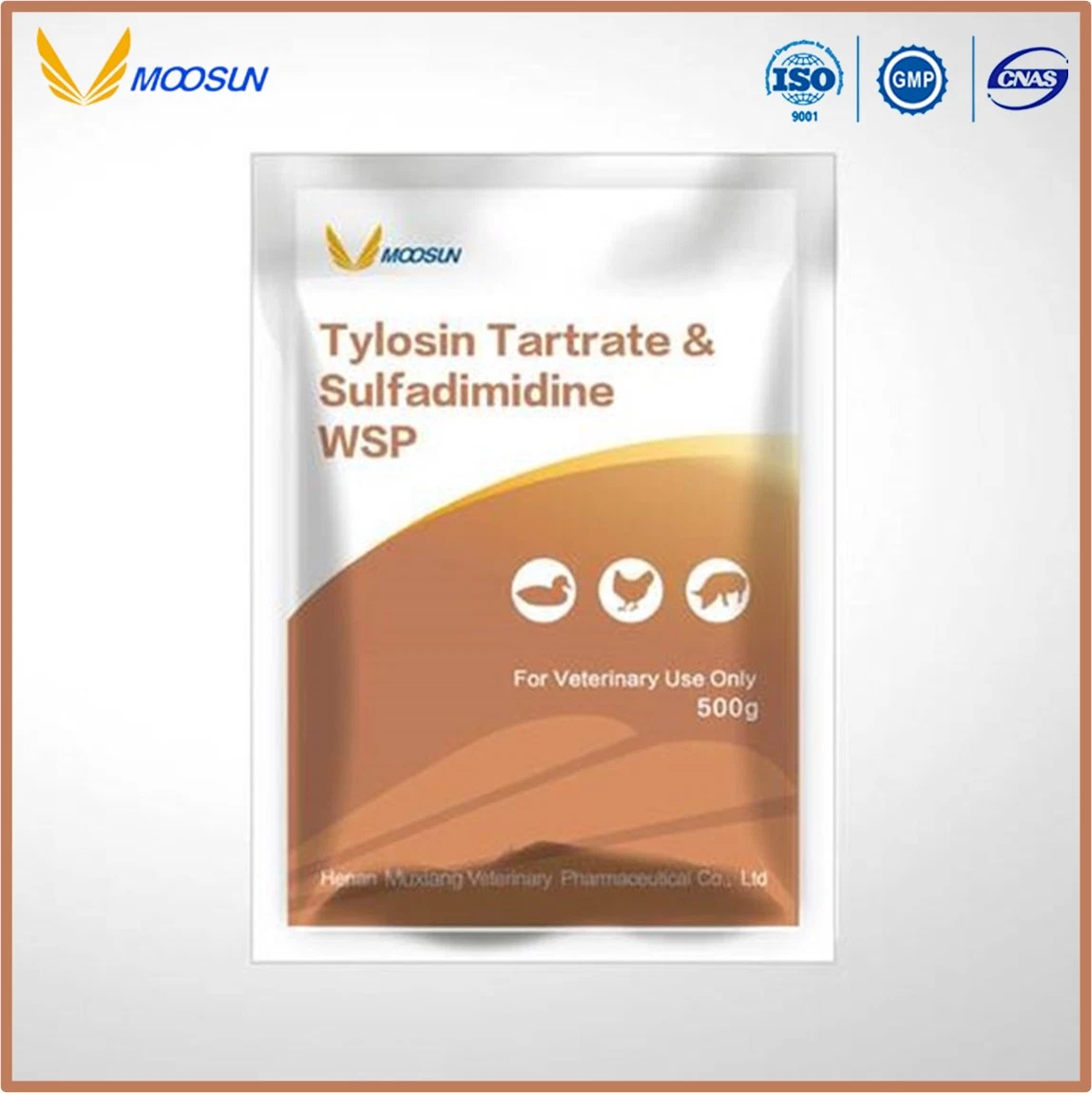 Veterinary Pharmaceutical Chemical 50% Tylosin Tartrate Soluble Powder to Treat Chronic Respiratory Diseases