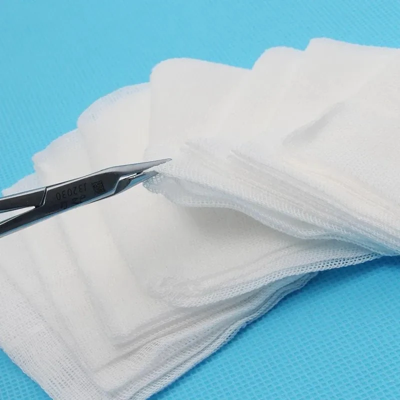 Disposable Sterile Gauze Swab Absorbent Cotton Pads for First Aid Wound Dressing