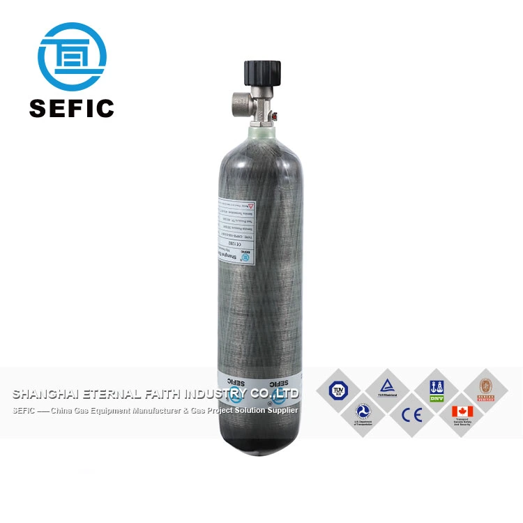 Carbon Fiber Gas Cylinders Scuba Full-Wrapped Composite Gas Tank