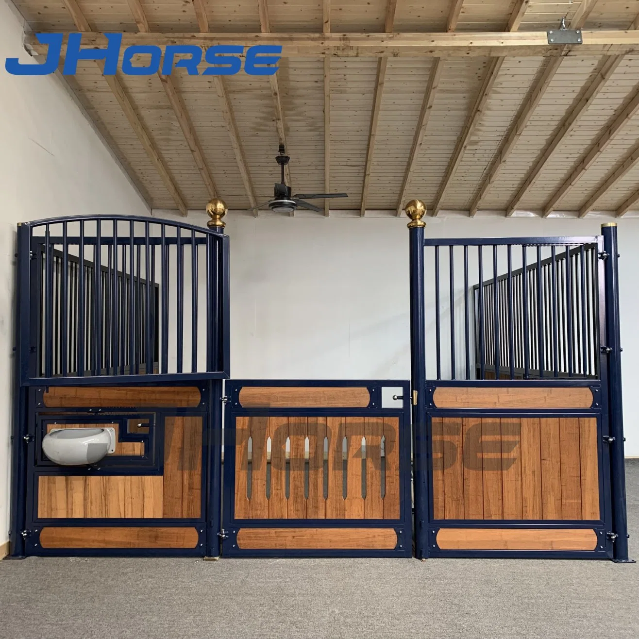 Simple Horse Stable Horse Stall Side Walls Thicker Tubes Infilled Bamboo Husbandry Equipment