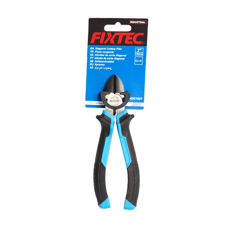 Alicate de corte Fixtec 6" 7" de diagonal Pinzas de corte universal multifuncional