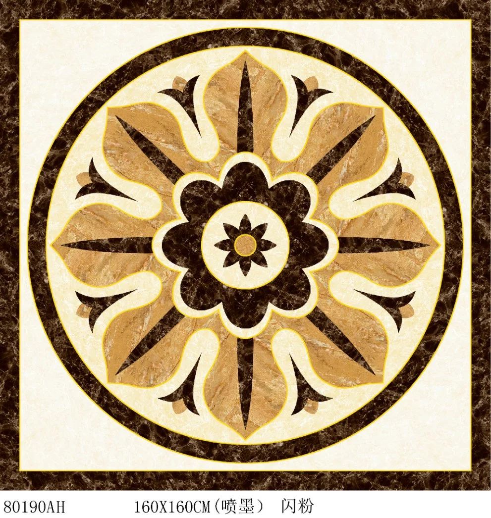 Bom material de construção decoração de paredes e pavimentos Azulejo Rangoli Piso em cerâmica para alcatifa ladrilho para ladrilhos de cerâmica para ladrilhos de cerâmica Azulejo de Mármore vitrificado Tile em India