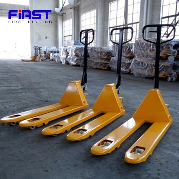 Nylon Wheel AC Hydraulic Hand Pallet Trolley Forklift for Warehouse