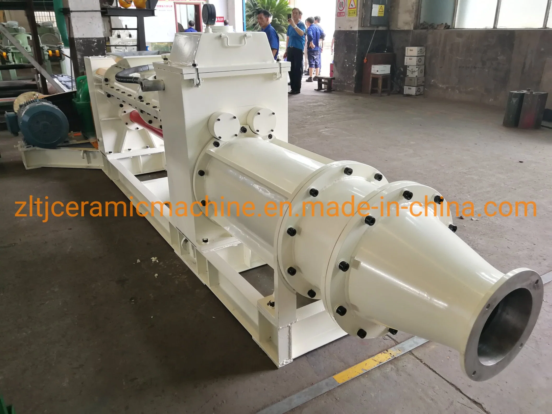 450 Model 6-8 T/H Capacity Ceramic Clay Raw Material Processing Three Shaft Stainless Steel De-Airing Auger Mill of Porcelain Tableware Manufacturer Industry