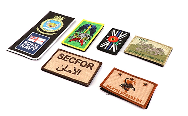 Escola universitária Custom Patches Bordados Paquistão Austrália Exército de Segurança Mão Bolso Têxteis fio de ouro vestido Blazer acessórios de vestuário