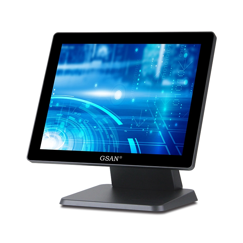 شاشة لمس عالية الجودة تراقب شاشة LCD TFT PC POS PC شاشة عرض Capacitive Touch Screen Monitor مقاس 15 بوصة