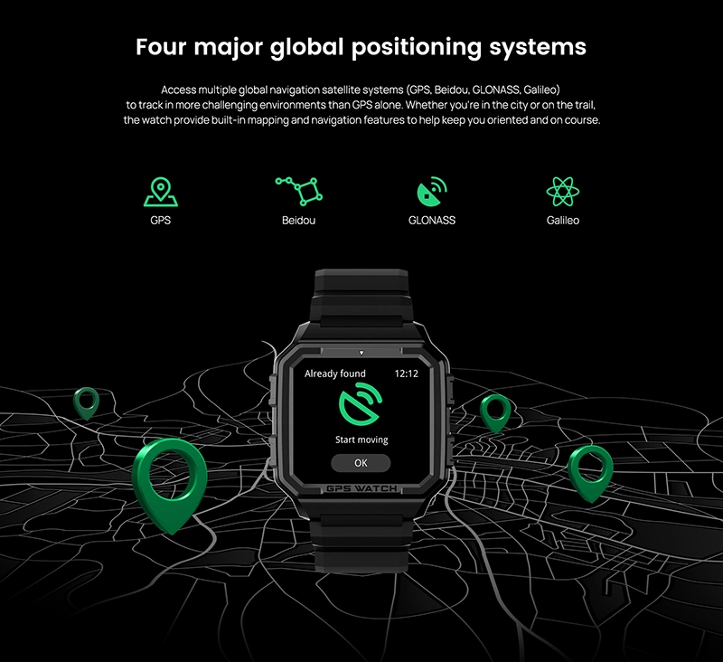 North Edge Alpha Outdoor Sports Waterproof Men Smart Watch Gift Watches for Smart Mobile Phone