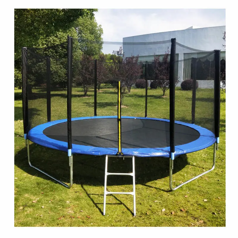 16FT Cheap Adult Fitness Outdoor Trampoline with Ladder Kid Park Equipment Large Trampolines