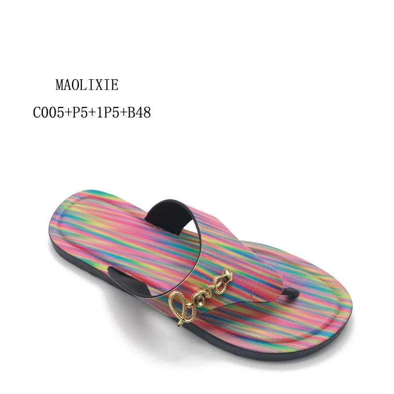 Nuevo Verano Dama calzado casual de la playa de interior y exterior Flip Flop zapatos de mujer