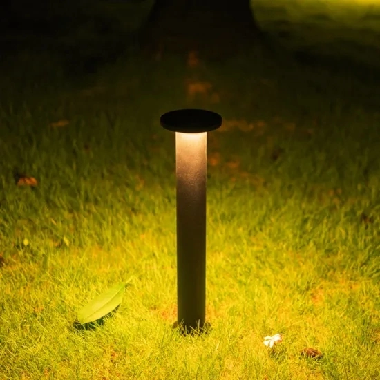 Outdoor غامرة عصا نحاسية Bollard شجرة الطاقة الشمسية LED كلب خارجي الطابق فين ورقة نينغبو بريس جاردينيينج حديقة حديقة شنقا المصابيح المعدنية