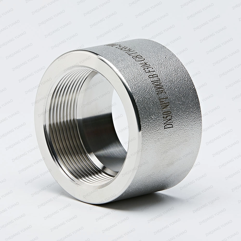 304 Stainless Steel Thread Half Pipe Coupling NPT Female Thread Socket Pipe Fittings