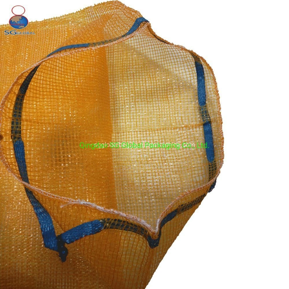 Grs SGS CE Certified Factory Virgin Polypropylene PP Woven Packing Fruit Vegetable Bean Cabbage Plastic Drawstring Leno Tubular Mesh Red Bag for Onion Potato