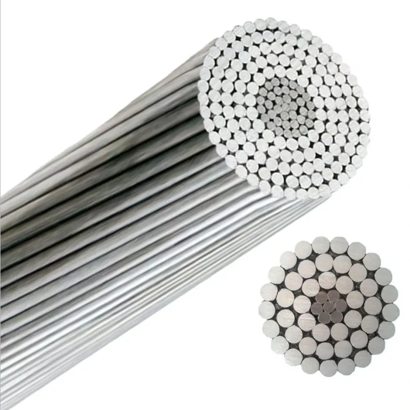 Bare Conductor ACSR Cable Wires with Galvanized Aluminum Clad Steel Conductor