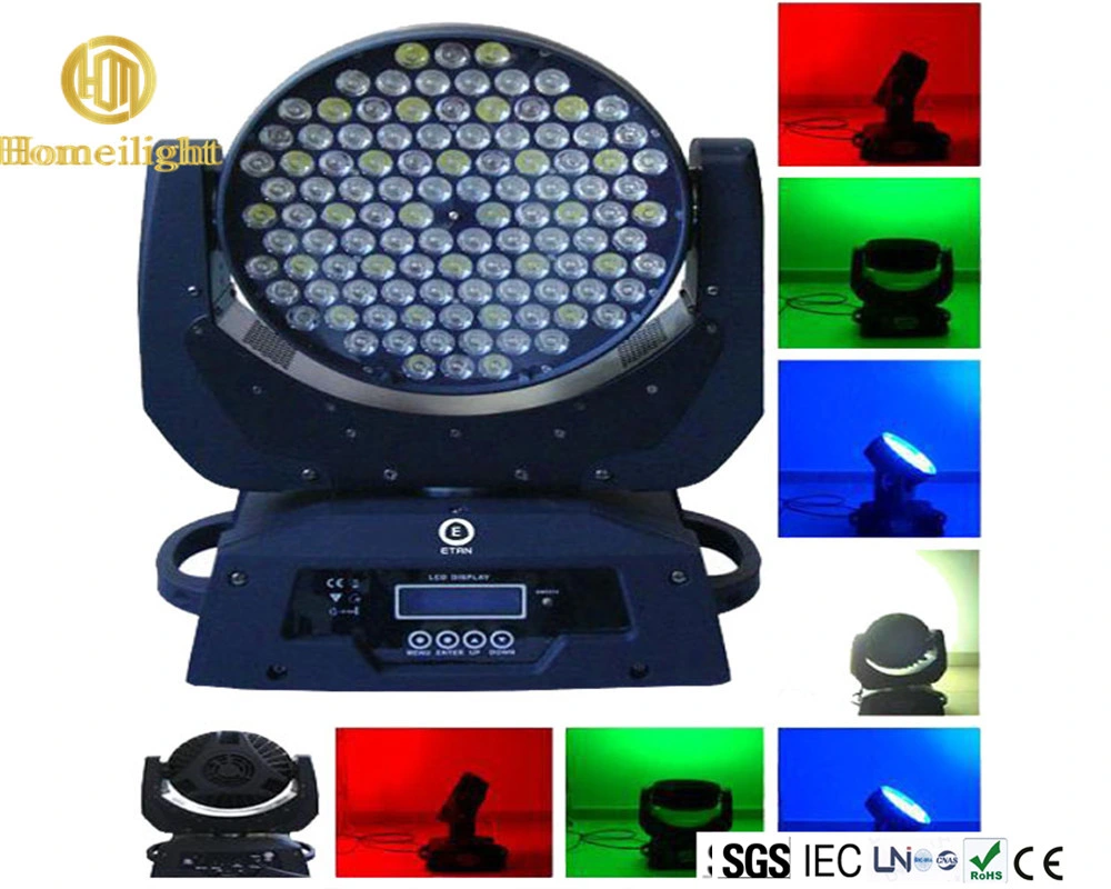 إضاءة ساخنة أضواء أمامية متحركة من نوع LED 108 PCS DJ Club رأس متحرك لتنقية الديسكو LED