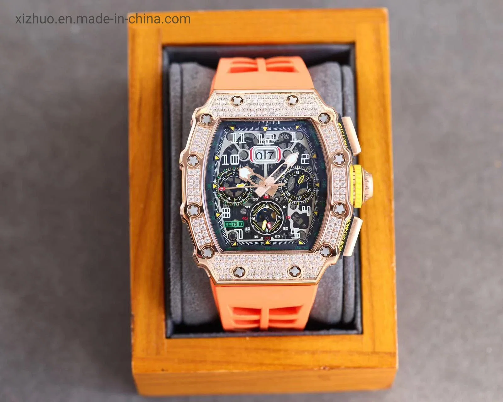 Fine Steel Gold Strap Luxury Watch Mechanical Quartz, Diamond Men's Watch Miller''s Watches