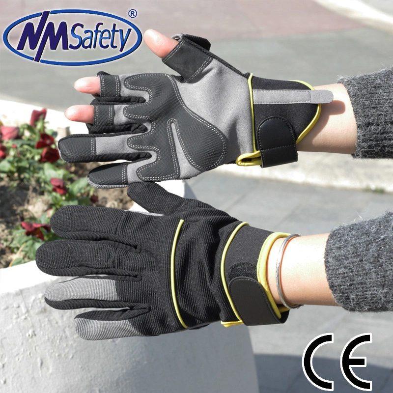 Nmsafety couture pêche et gants de travail de sécurité mécaniques