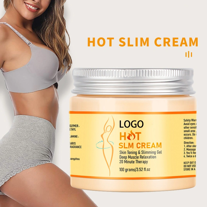 Private Label Fast Weight Loss Waist Fat Body Shaping Hot Slim Gel Anti Cellulite Burn Tummy Slimming Hot Cream