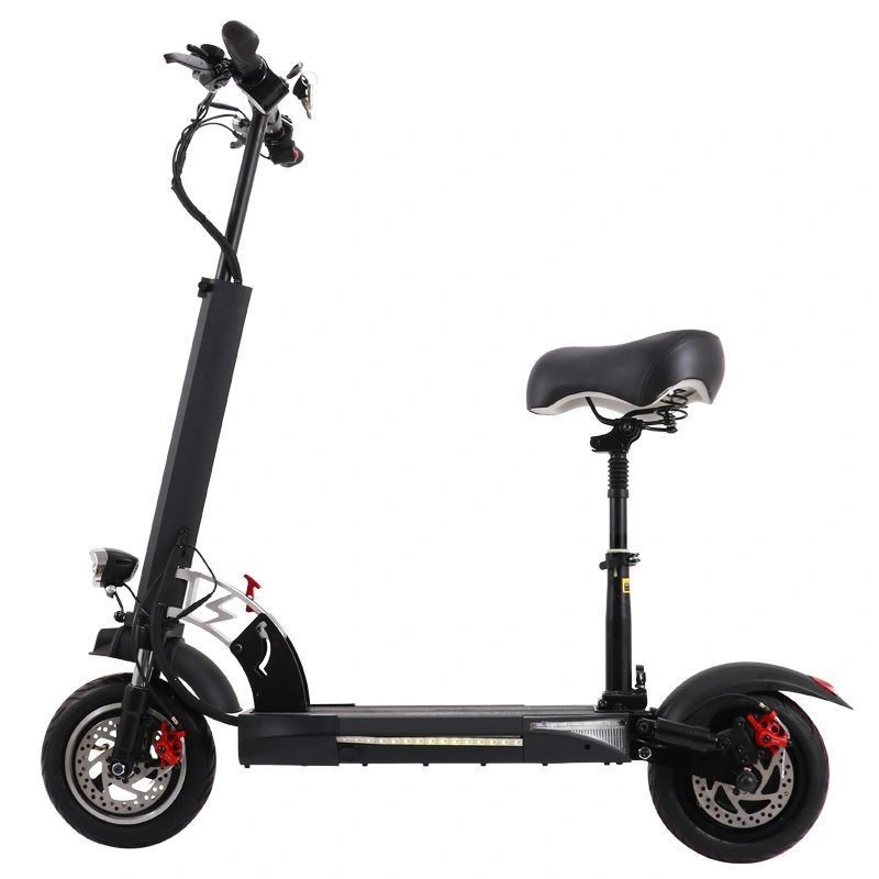 Mini scooter e com bancos 800 W motor eBike pneu largo sujeira Scooter elétrica para bicicletas