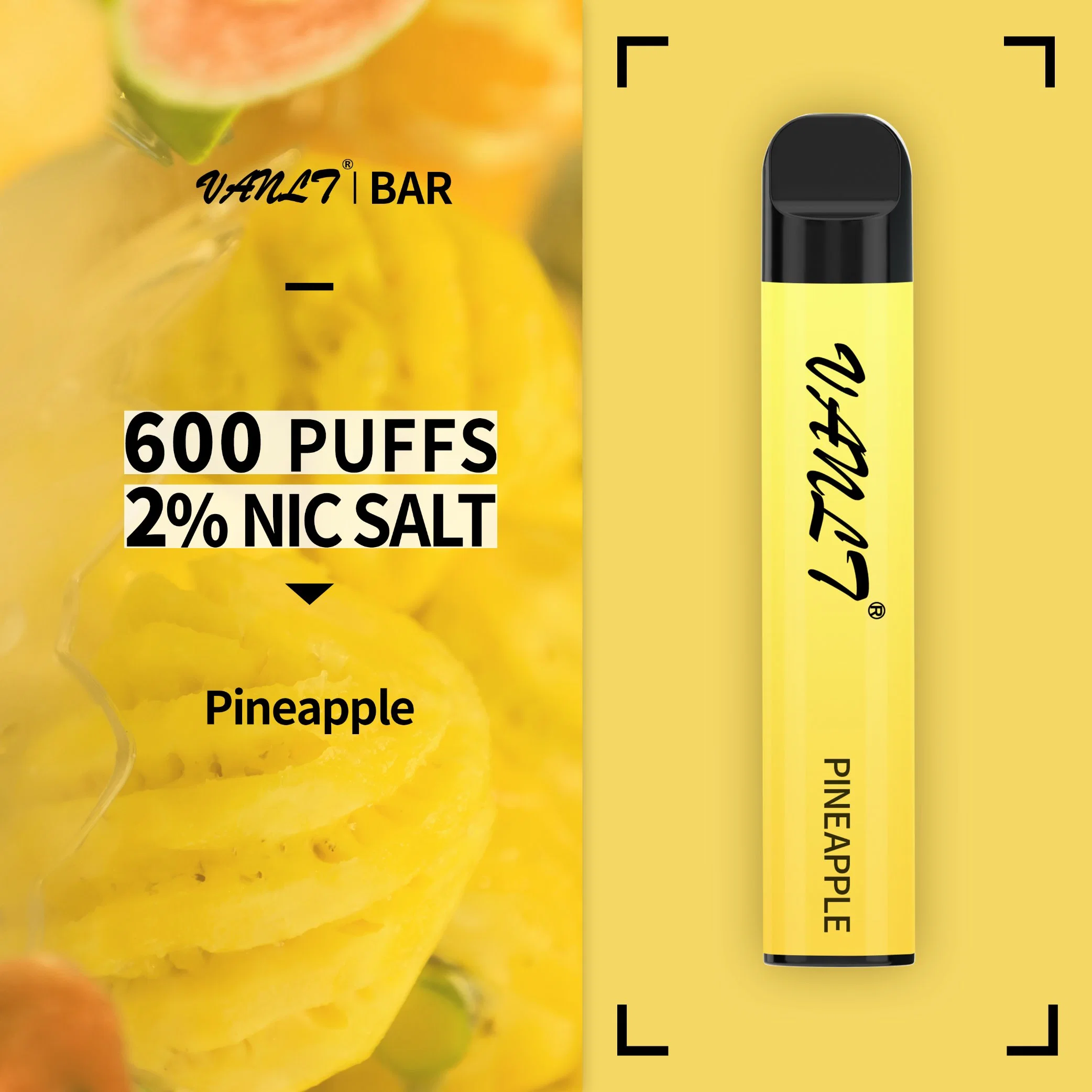 Indissociável reduzir pressão cigarros descartáveis Pineapple Vanlt puffy Bar