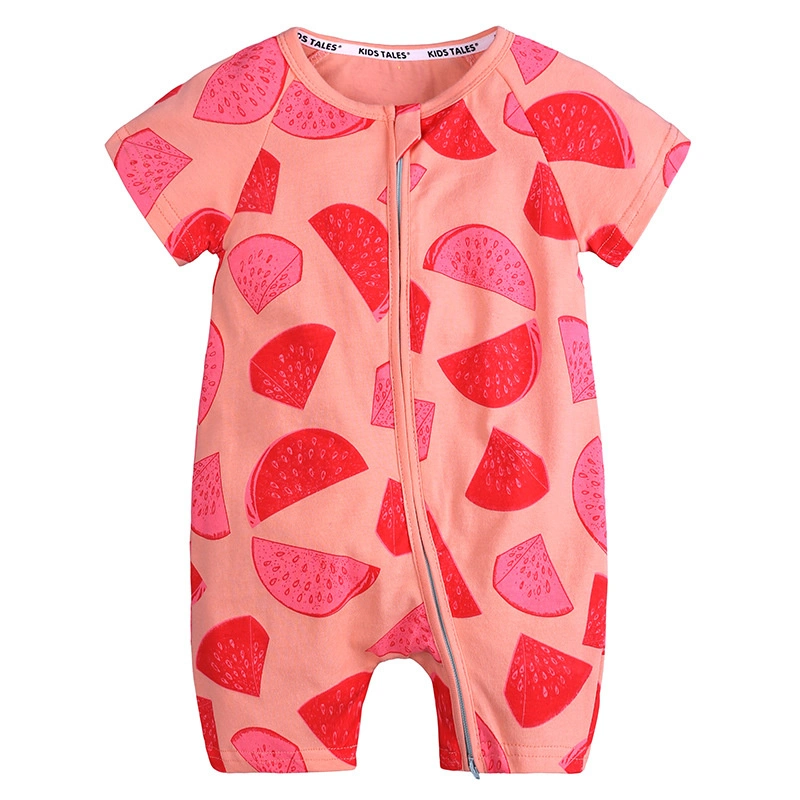 Nwholesales Infant Apparel Summer Baby Short Sleeve Rompers