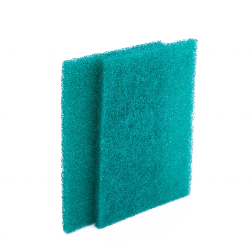 High quality/High cost performance  Nylon Scouring Pad Kitchen Cleaning Abrasive Green Scouring Pad Material