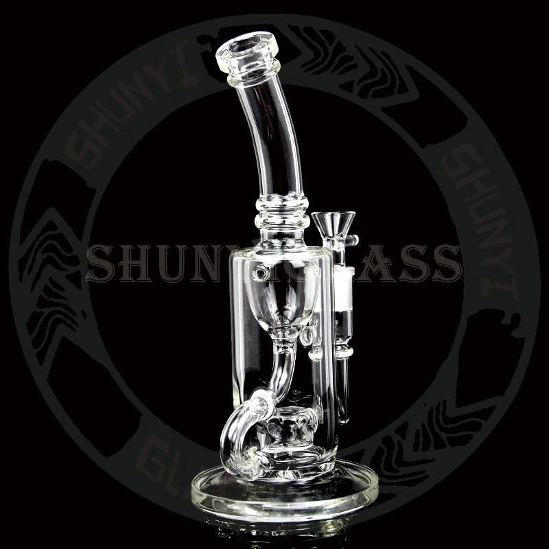 Crystal Honeycomb Jet Perc Clear Items Mothership Klein Recycle Glass Water Pipe Smoking