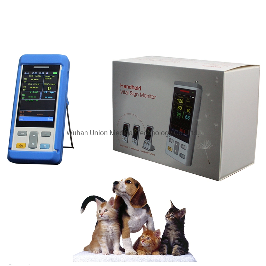 Veterinary Animal Dogs Cats Handheld Pulse Oximeter with Temp