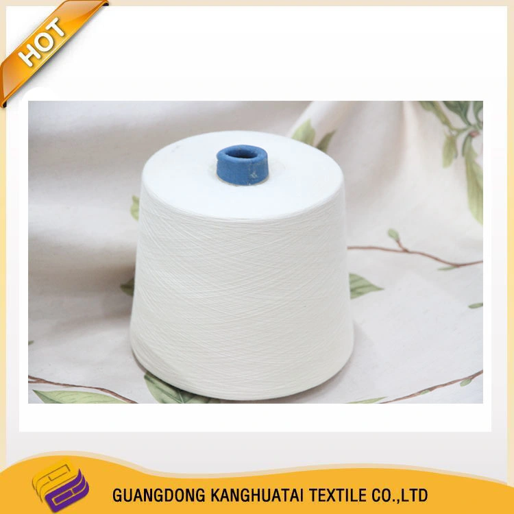 Kht Ne60s Combed Ring Cotton Weaving Hand Knitting Polyester Yarn Wholesale